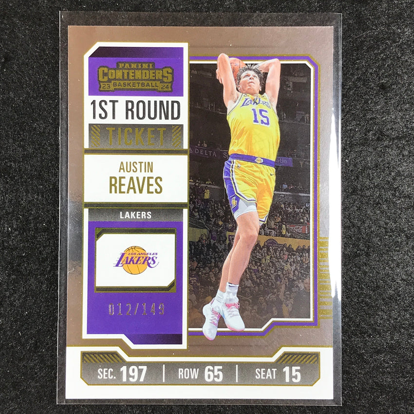 2023-24 Contenders AUSTIN REAVES First Round Ticket 12/149