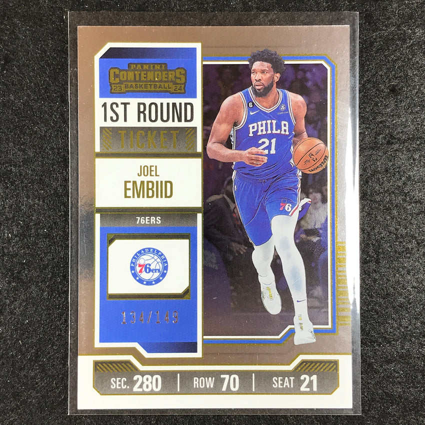 2023-24 Contenders JOEL EMBIID First Round Ticket 134/149