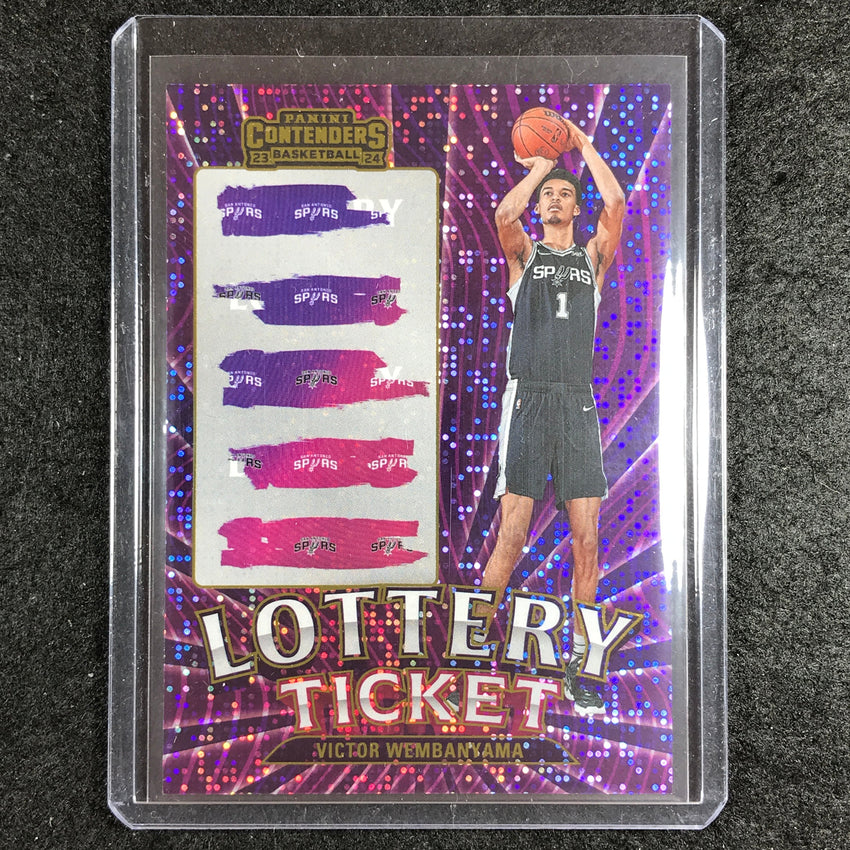 2023-24 Contenders VICTOR WEMBANYAMA Lottery Ticket Rookie Base #1