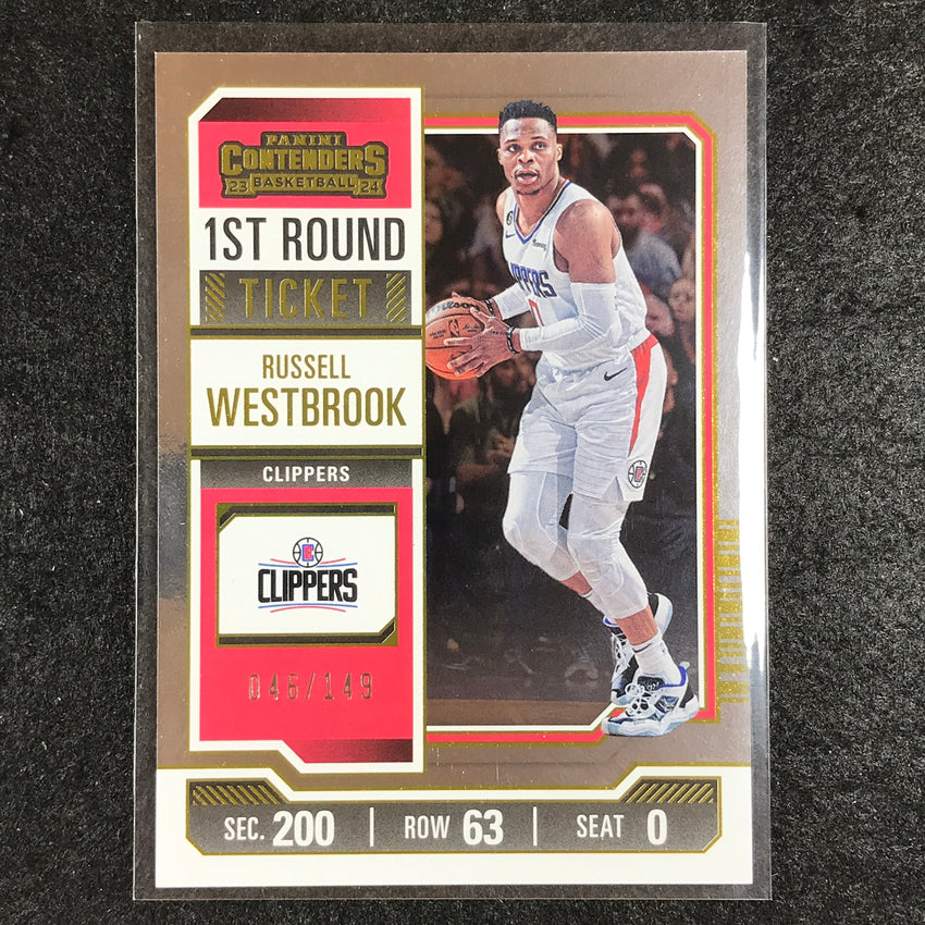 2023-24 Contenders RUSSELL WESTBROOK First Round Ticket 46/149