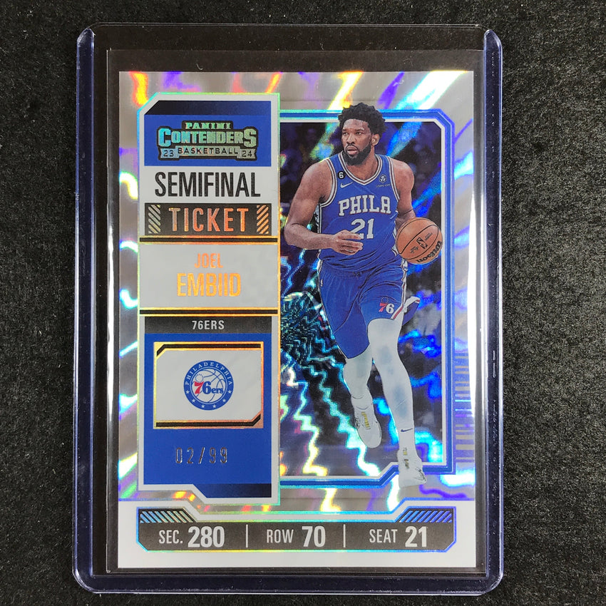 2023-24 Contenders JOEL EMBIID Semifinal Ticket 2/99
