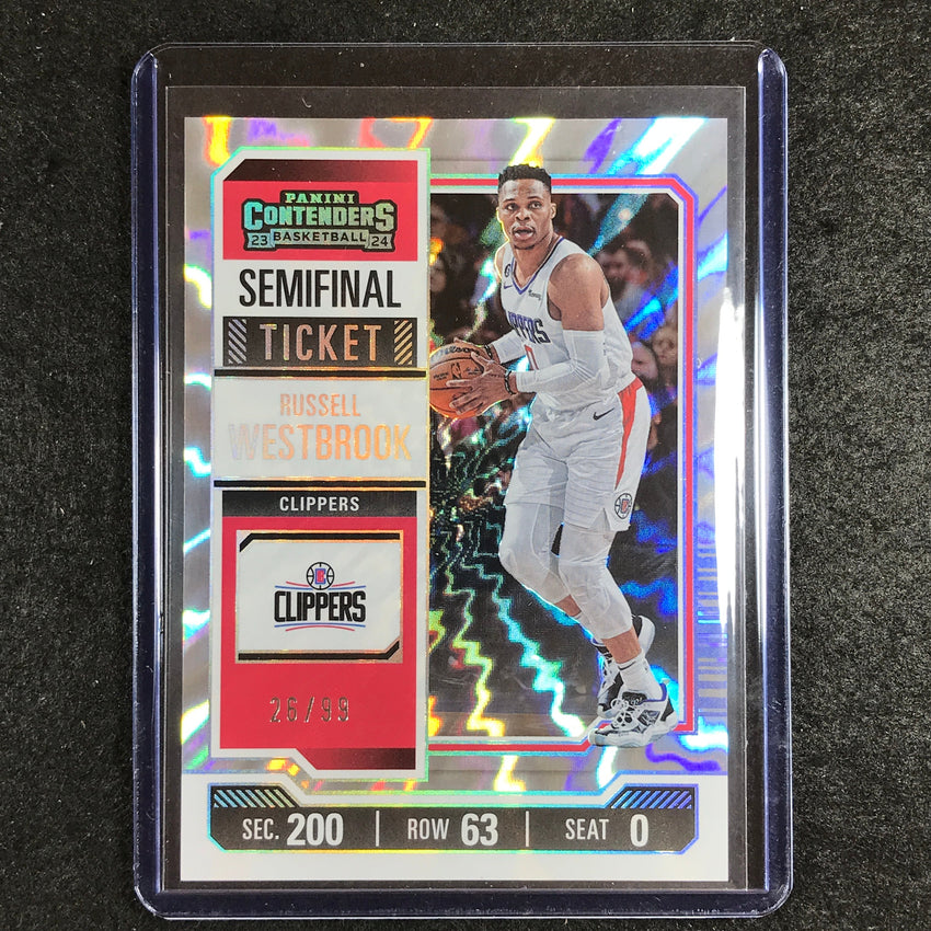 2023-24 Contenders RUSSELL WESTBROOK Semifinal Ticket 26/99