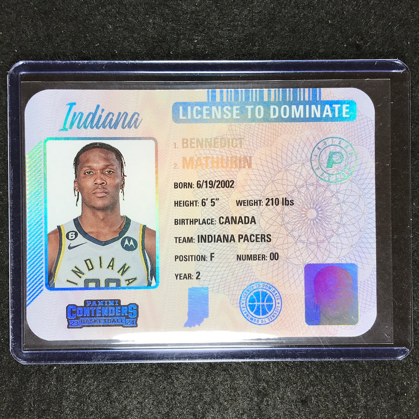 2023-24 Contenders BENNEDICT MATHURIN License to Dominate SSP #2