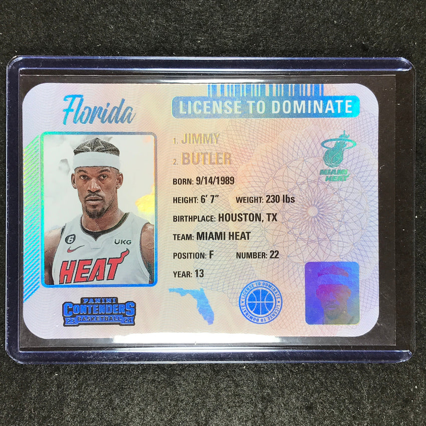 2023-24 Contenders JIMMY BUTLER License to Dominate SSP #24