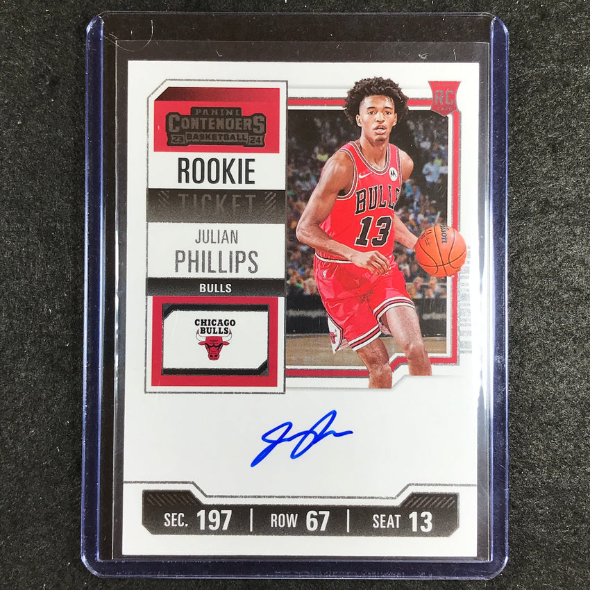 2023-24 Contenders JULIAN PHILLIPS Rookie Ticket Auto Base #101