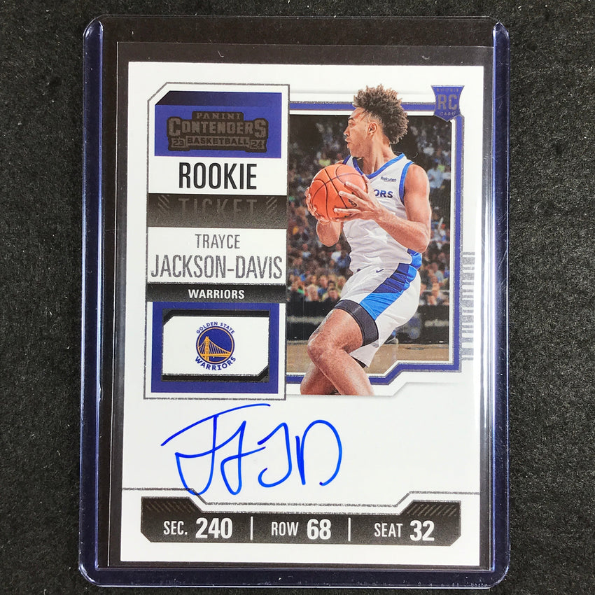 2023-24 Contenders TRAYCE JACKSON-DAVIS Rookie Ticket Auto Base #107