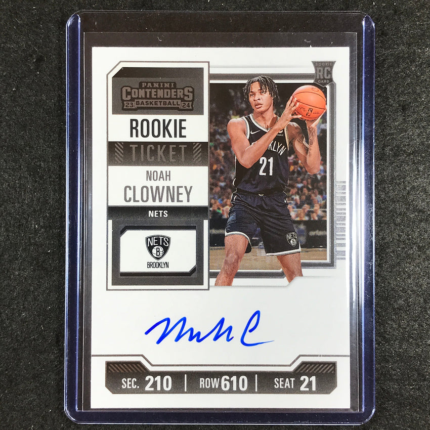 2023-24 Contenders NOAH CLOWNEY Rookie Ticket Auto Base #117