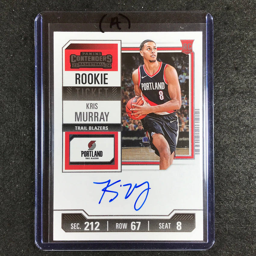 2023-24 Contenders KRIS MURRAY Rookie Ticket Auto Base #125 (A)