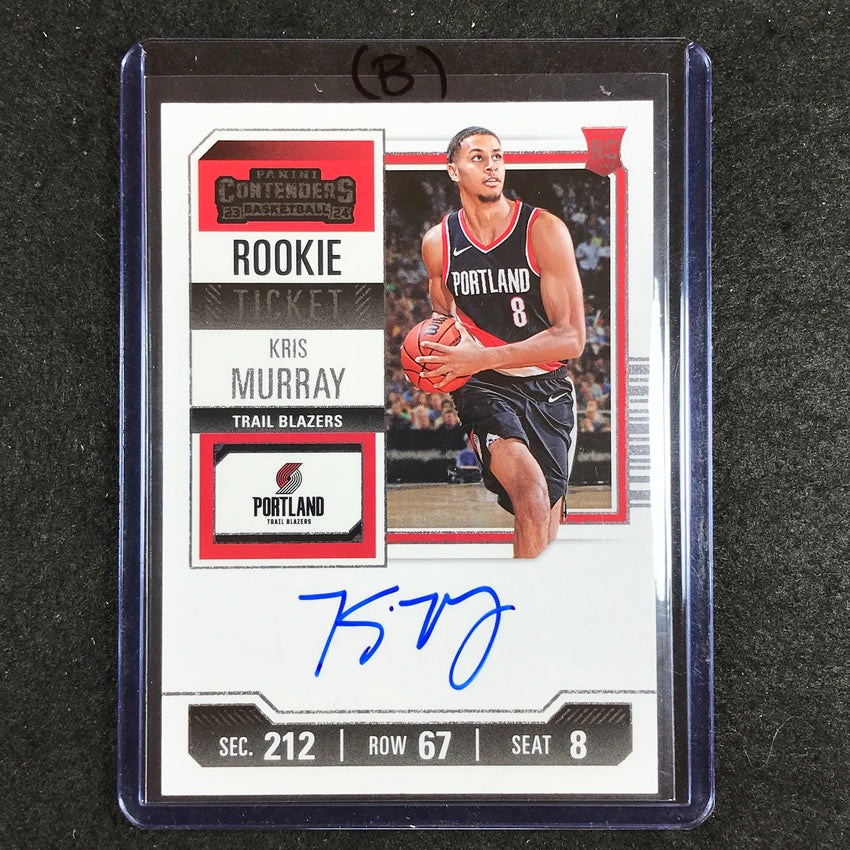 2023-24 Contenders KRIS MURRAY Rookie Ticket Auto Base #125 (B)