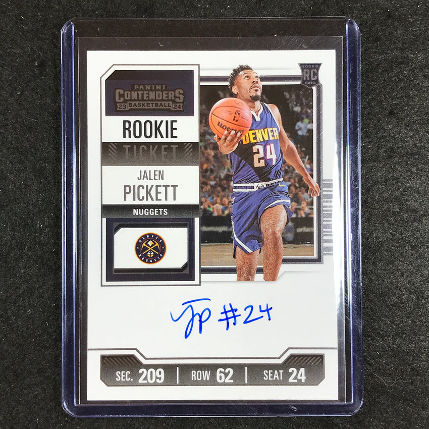 2023-24 Contenders JALEN PICKETT Rookie Ticket Auto Base #134