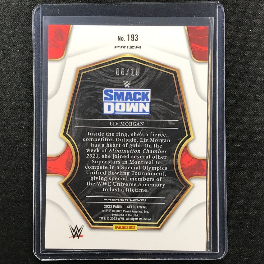 2023 Select Wwe Liv Morgan Premier Level Gold Prizm 6/10