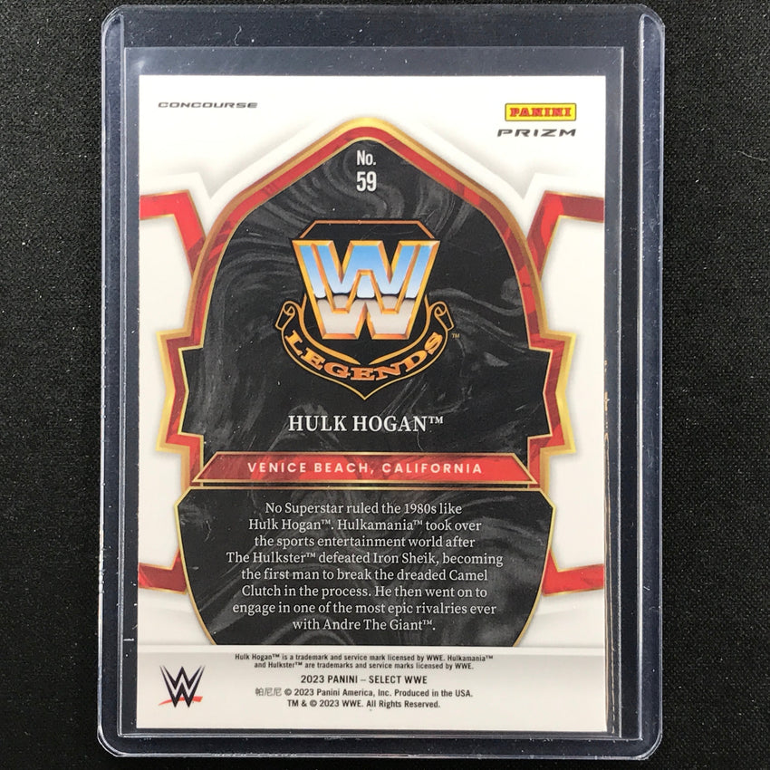 2023 Select WWE HULK HOGAN Concourse Zebra SSP #59
