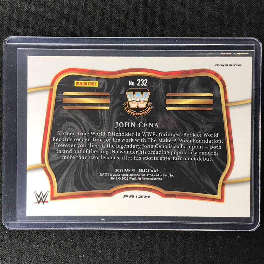 2023 Select Wwe John Cena Ringside Zebra Ssp No 232