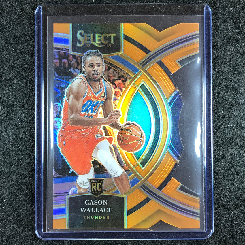 2023-24 Select CASON WALLACE Premier Level Rookie Orange Die-Cut 1/65 #103