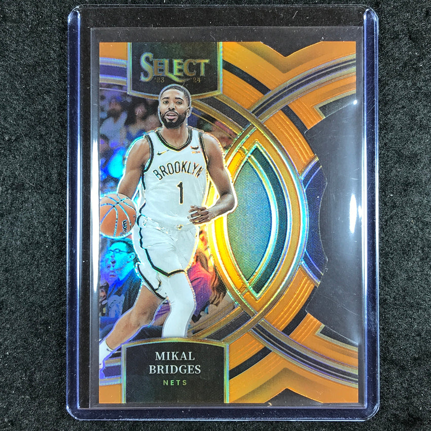 2023-24 Select MIKAL BRIDGES Premier Level Orange Die-Cut 16/65 #167