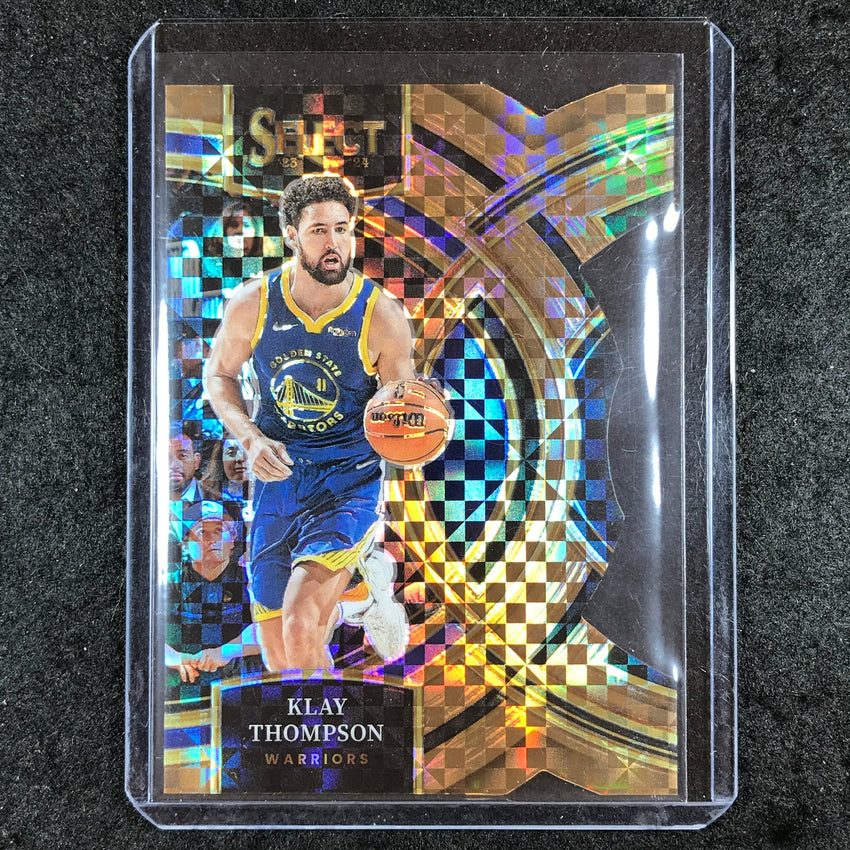 2023-24 Select KLAY THOMPSON Premier Level Bronze Checker Die-Cut 10/49 #198