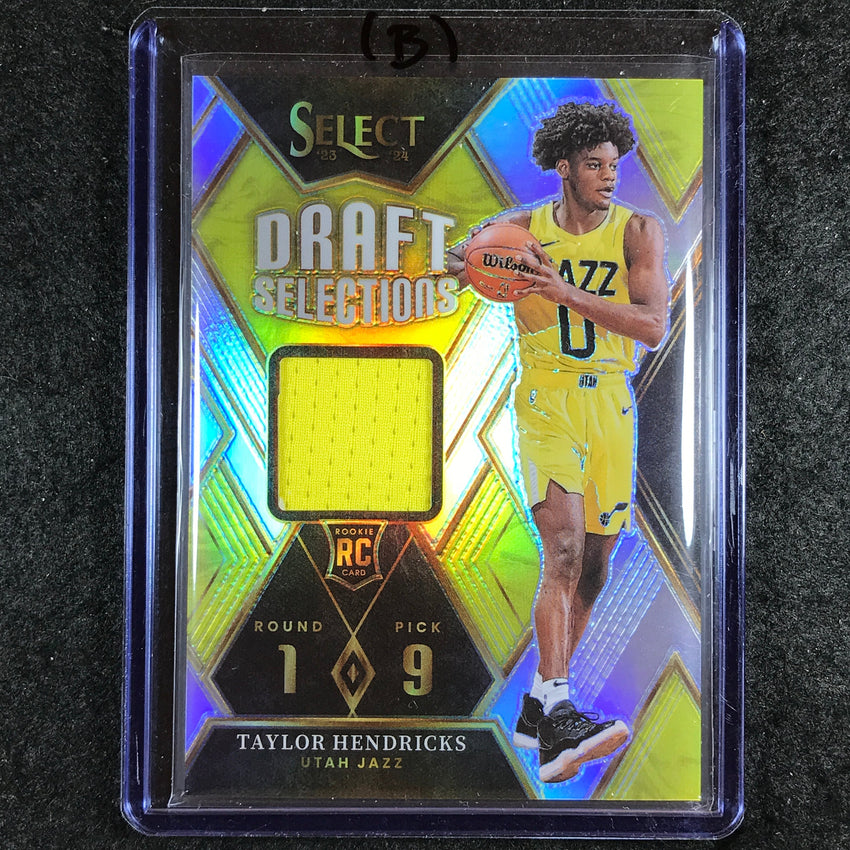 2023-24 Select TAYLOR HENDRICKS Draft Selections Rookie Jersey Relic #TH (B)