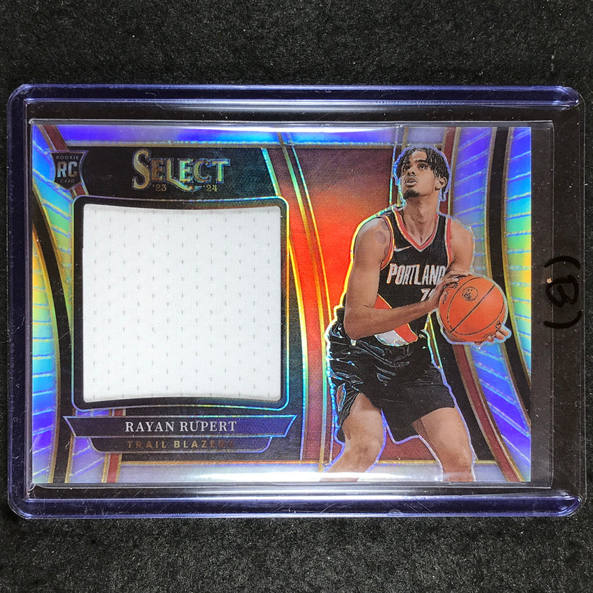 2023-24 Select RAYAN RUPERT Rookie Jumbo Swatches Jersey Relic #RR (B)