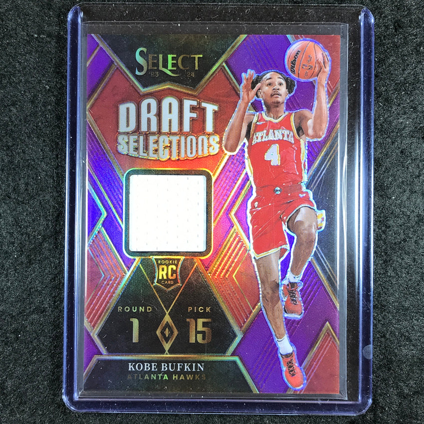 2023-24 Select KOBE BUFKIN Draft Selections Rookie Jersey Relic Purple 97/99