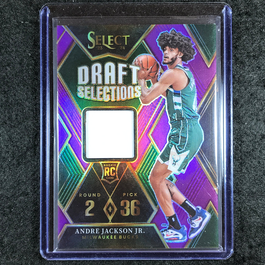 2023-24 Select ANDRE JACKSON JR. Draft Selections Rookie Jersey Purple 28/99