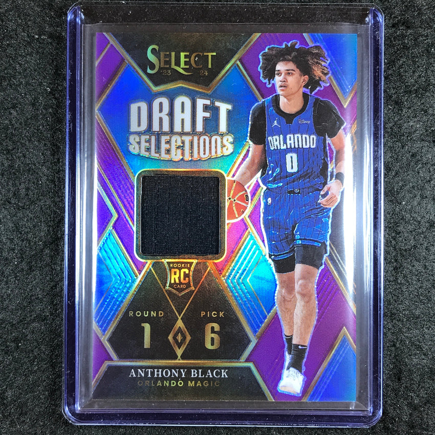 2023-24 Select ANTHONY BLACK Draft Selections Rookie Jersey Relic Purple 30/99