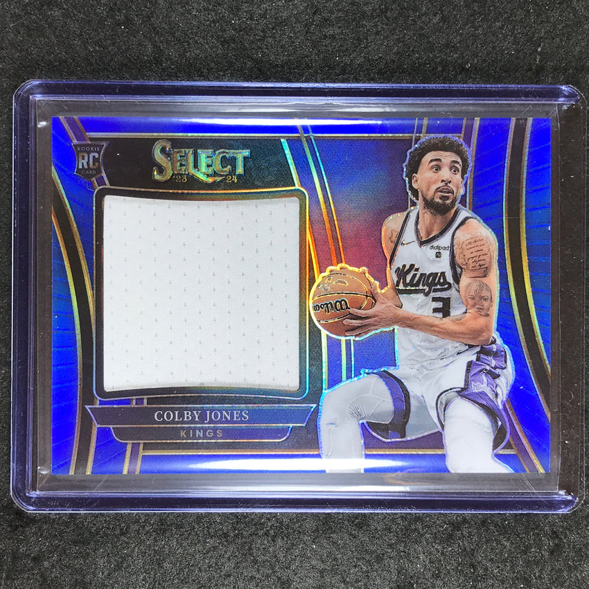 2023-24 Select COLBY JONES Rookie Jumbo Swatches Jersey Relic Blue 19/75