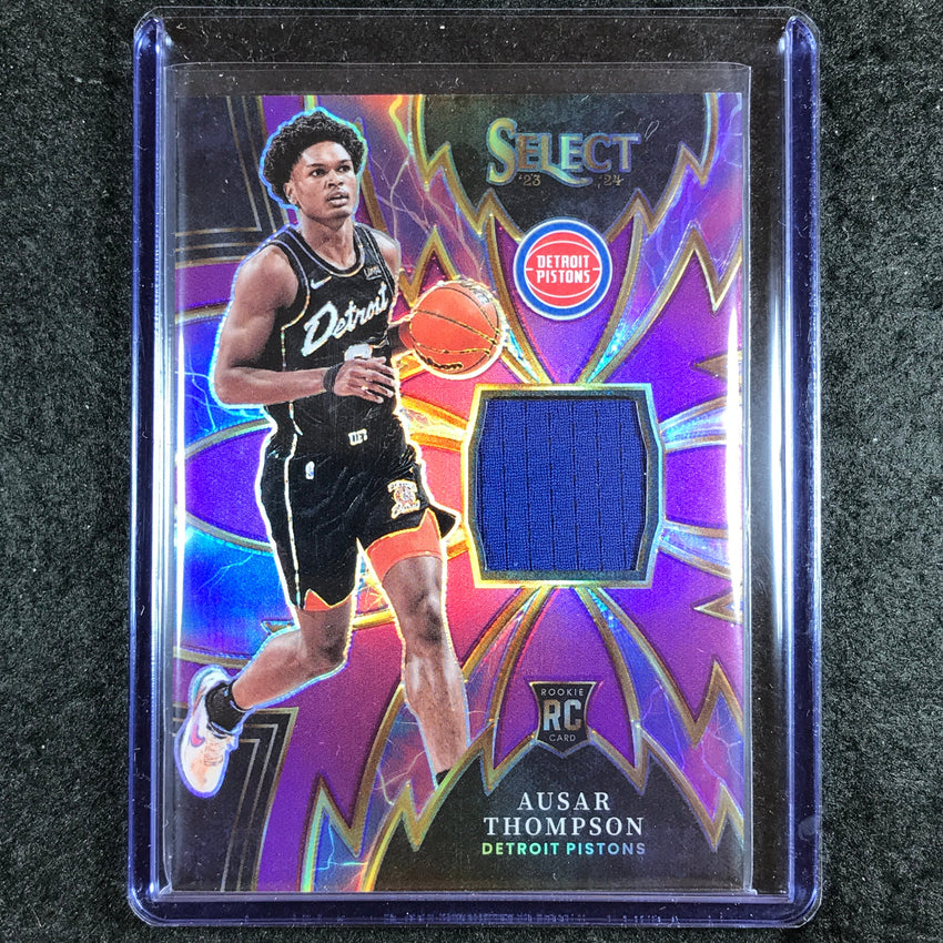 2023-24 Select AUSAR THOMPSON Sparks Rookie Jersey Relic Purple 19/99