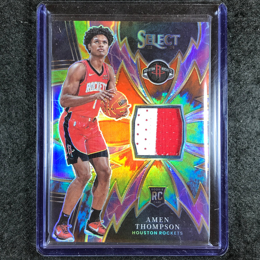 2023-24 Select AMEN THOMPSON Sparks Rookie Patch Relic Tie-Dye 23/25