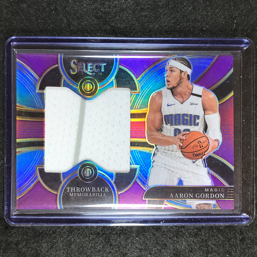 2023-24 Select AARON GORDON Throwback Memorabilia Jersey Relic Purple 14/99