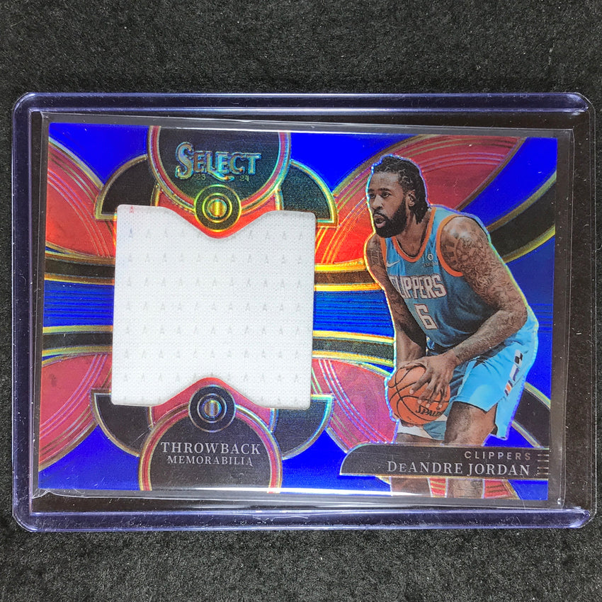 2023-24 Select DEANDRE JORDAN Throwback Memorabilia Jersey Relic Blue 58/75