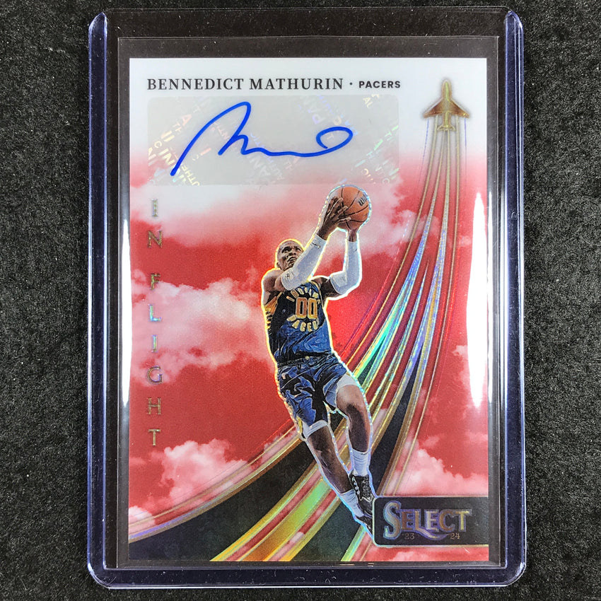 2023-24 Select BENNEDICT MATHURIN In Flight Auto Red 24/99