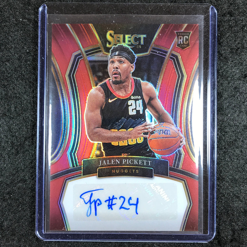 2023-24 Select JALEN PICKETT Rookie Signatures Auto Red 17/99