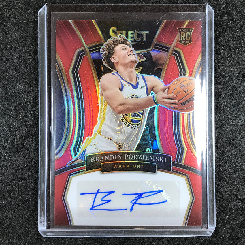 2023-24 Select BRANDIN PODZIEMSKI Rookie Signatures Auto Red 1/99