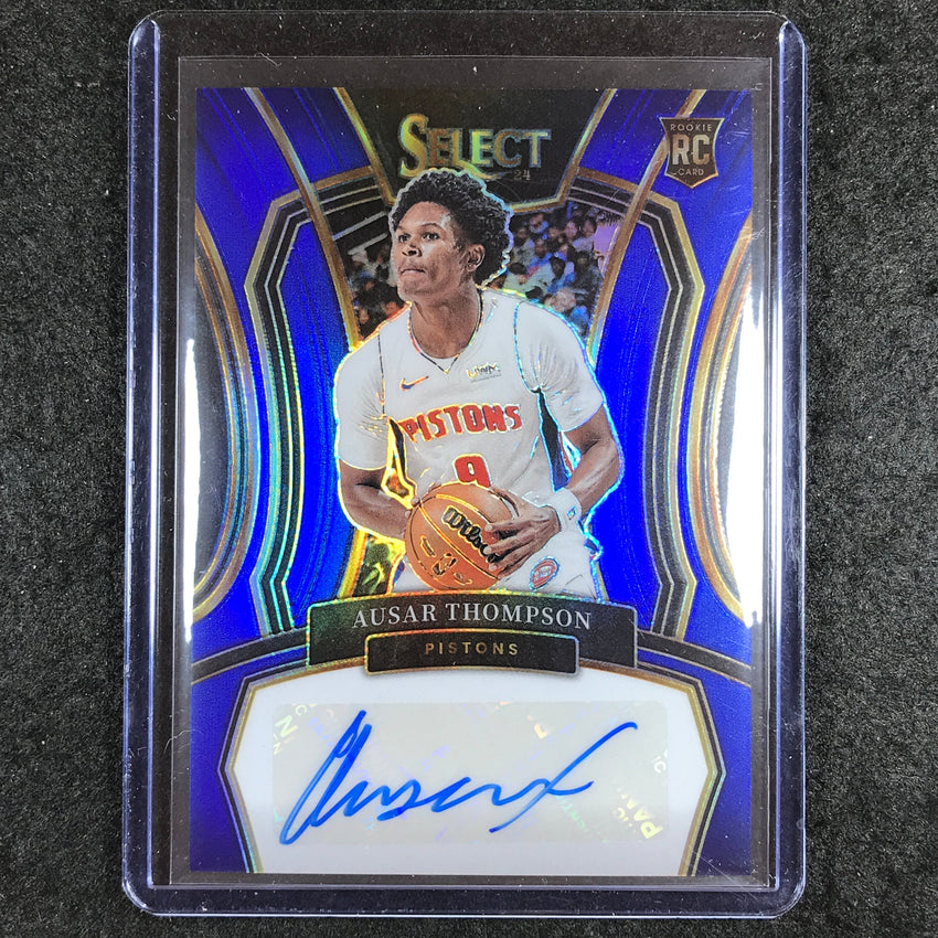 2023-24 Select AUSAR THOMPSON Rookie Signatures Auto Blue 23/49