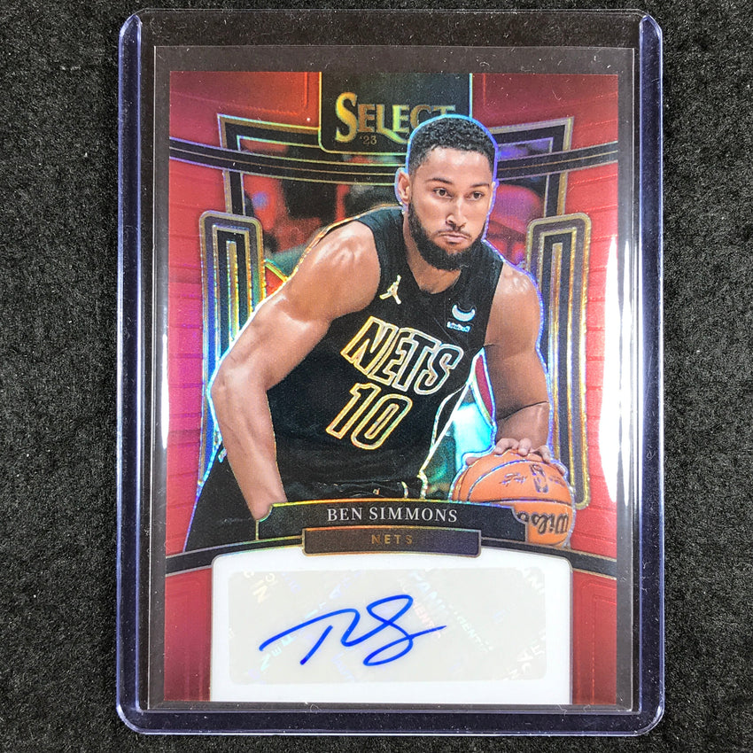 2023-24 Select BEN SIMMONS Signatures Auto Red 77/99
