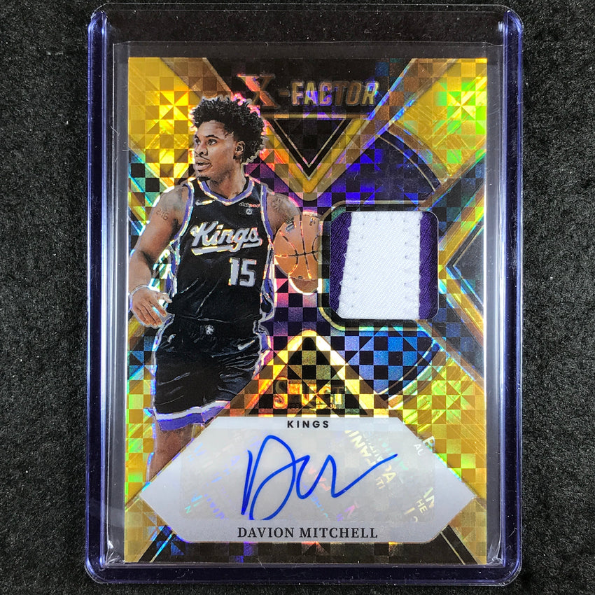 2023-24 Select DAVION MITCHELL X-Factor Memorabilia Patch Auto Gold 5/10