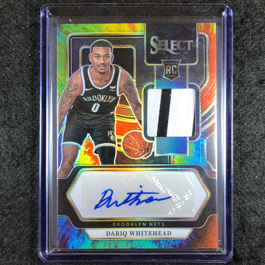 2023-24 Select DARIQ WHITEHEAD Rookie Patch Auto Tie-Dye 24/25