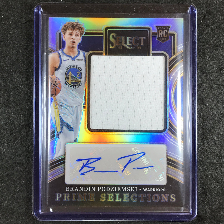 2023-24 Select BRANDIN PODZIEMSKI Prime Selections Rookie Jersey Auto Base 42/99