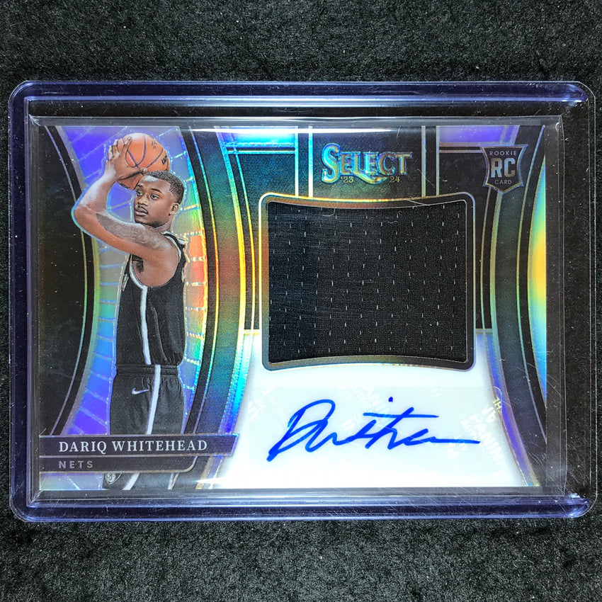 2023-24 Select DARIQ WHITEHEAD Jumbo Rookie Signature Swatches Jersey Auto 32/99
