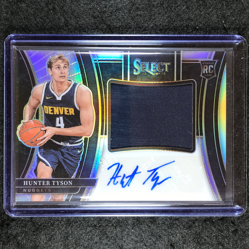 2023-24 Select HUNTER TYSON Jumbo Rookie Signature Swatches Jersey Auto 35/99