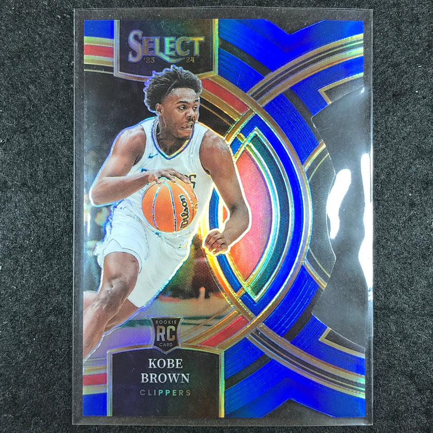 2023-24 Select KOBE BROWN Premier Level Rookie Blue Die-Cut 137/249 #110