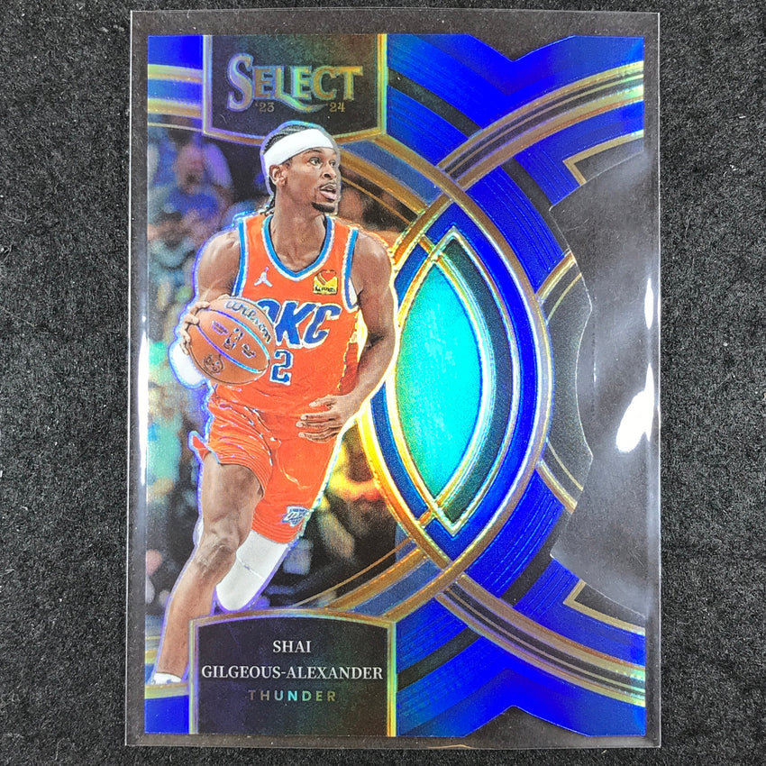 2023-24 Select SHAI GILGEOUS-ALEXANDER Premier Level Blue Die-Cut 81/249 #144