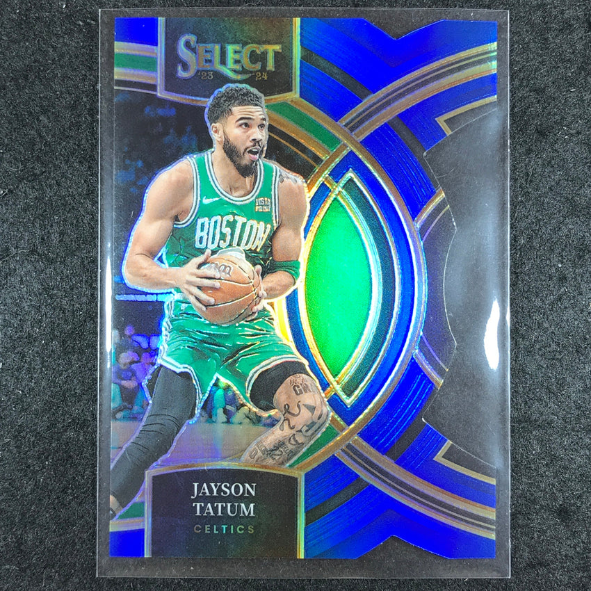 2023-24 Select JAYSON TATUM Premier Level Blue Die-Cut 161/249 #156