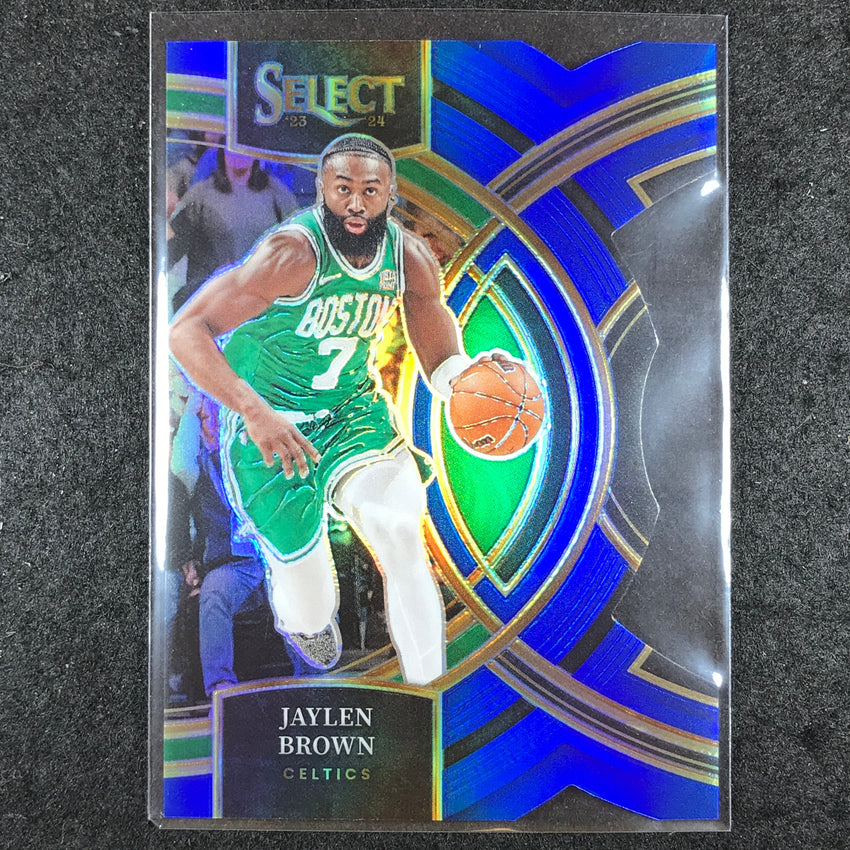 2023-24 Select JAYLEN BROWN Premier Level Blue Die-Cut 208/249 #179