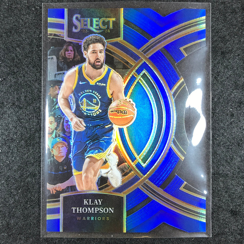 2023-24 Select KLAY THOMPSON Premier Level Blue Die-Cut 95/249 #198