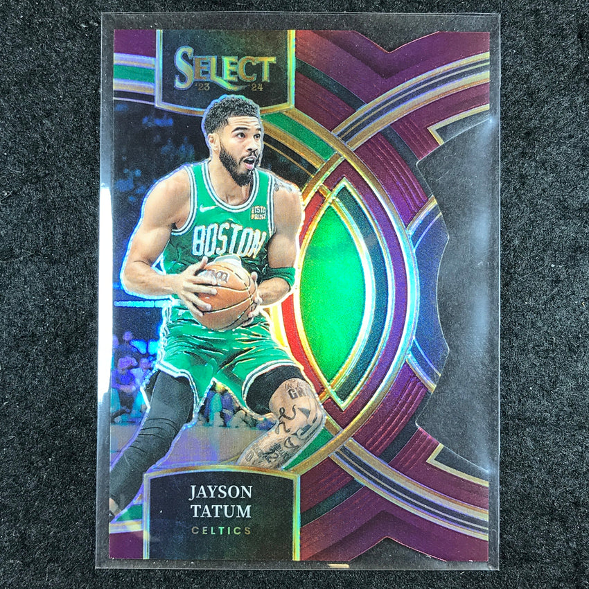 2023-24 Select JAYSON TATUM Premier Level Maroon Die-Cut 76/175 #156