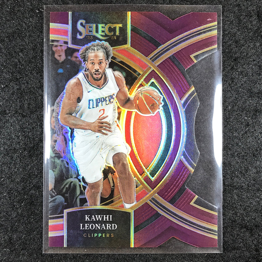 2023-24 Select KAWHI LEONARD Premier Level Maroon Die-Cut 112/175 #177
