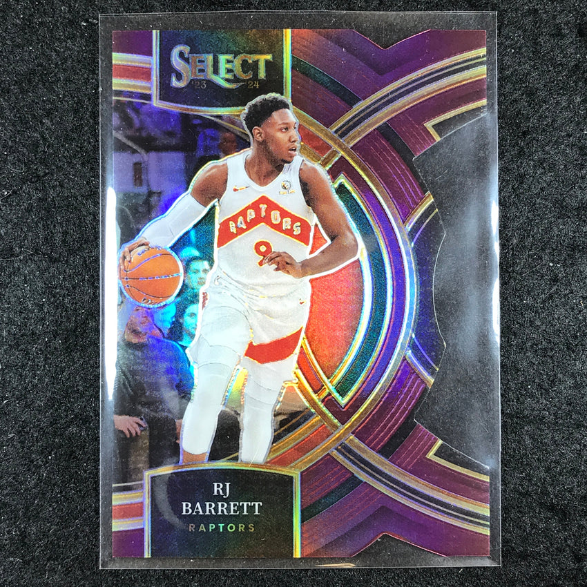 2023-24 Select RJ BARRETT Premier Level Maroon Die-Cut 19/175 #200