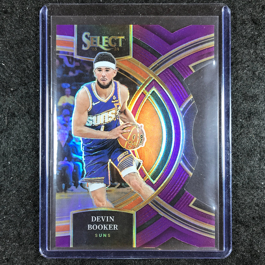 2023-24 Select DEVIN BOOKER Premier Level Purple Die-Cut 10/99 #143