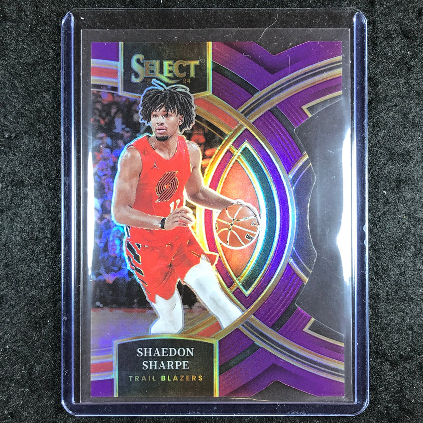 2023-24 Select SHAEDON SHARPE Premier Level Purple Die-Cut 56/99 #186